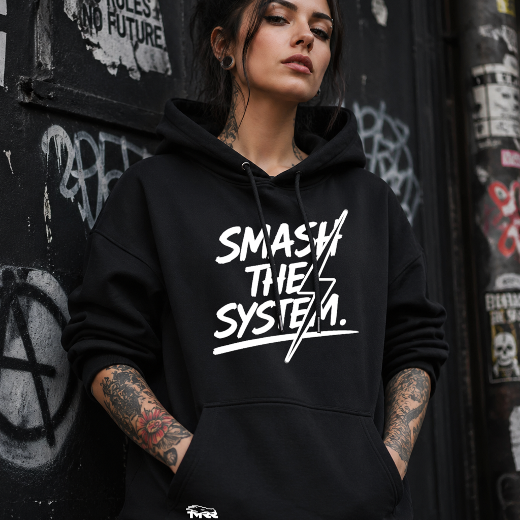 Hoodie femme Smash The System